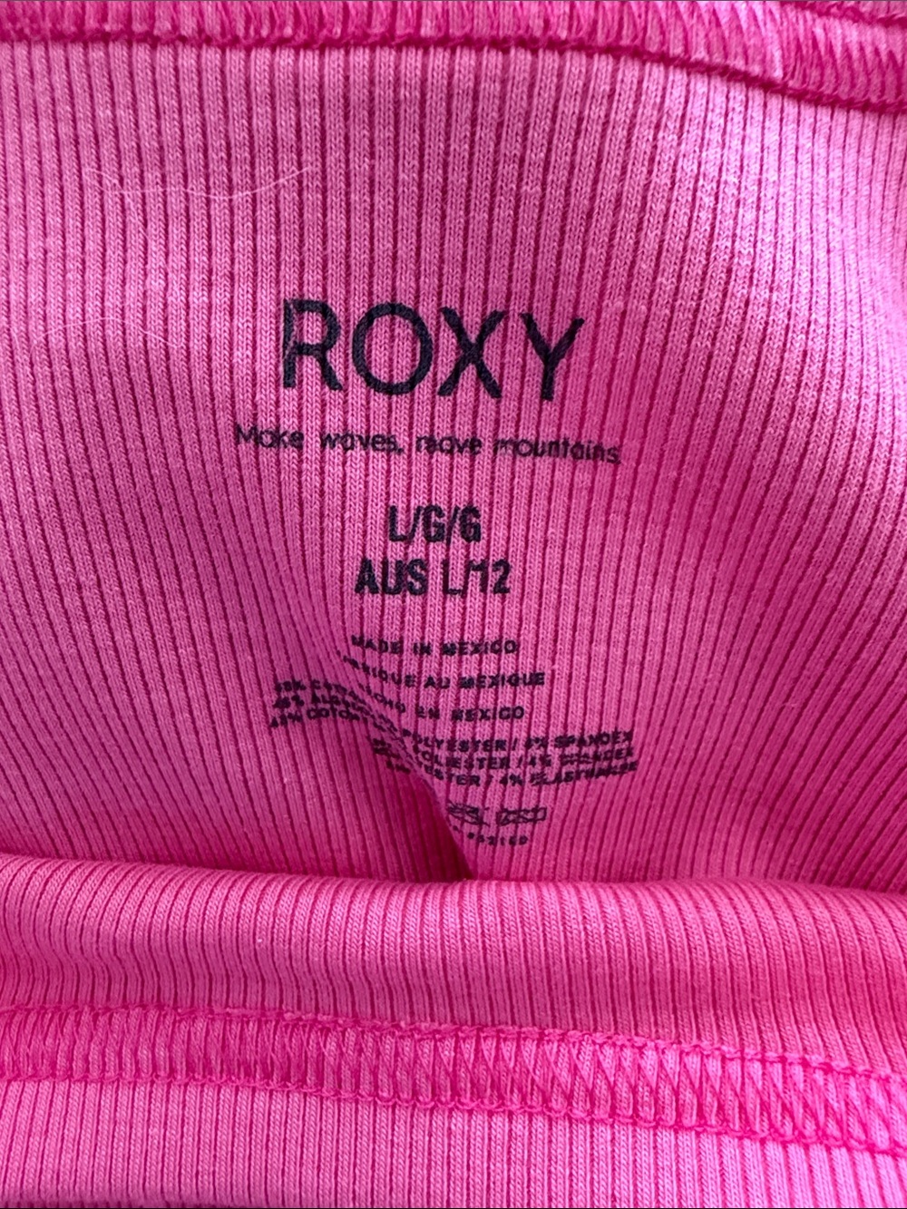 NWT Roxify Fitted Ribbed Tank large - Picture 5 of 5